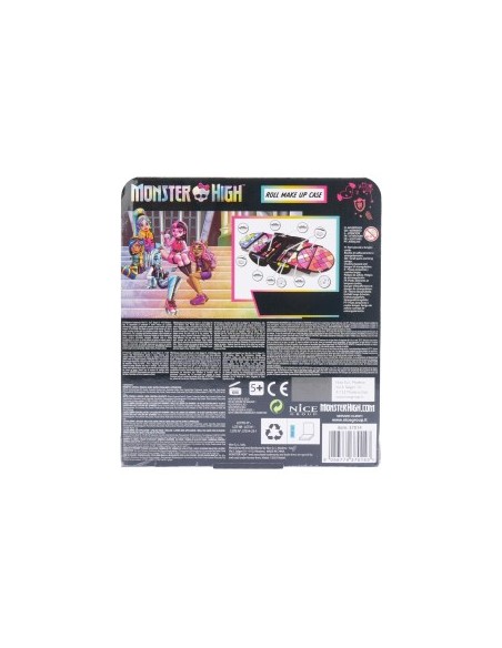 Monster High Roll Make Up Case, Valigetta Trucchi per Bambini, Set di Ombretti e Rossetti, Trucchi Sicuri, Nice Group