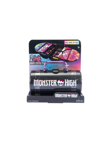 Monster High Roll Make Up Case, Valigetta Trucchi per Bambini, Set di Ombretti e Rossetti, Trucchi Sicuri, Nice Group