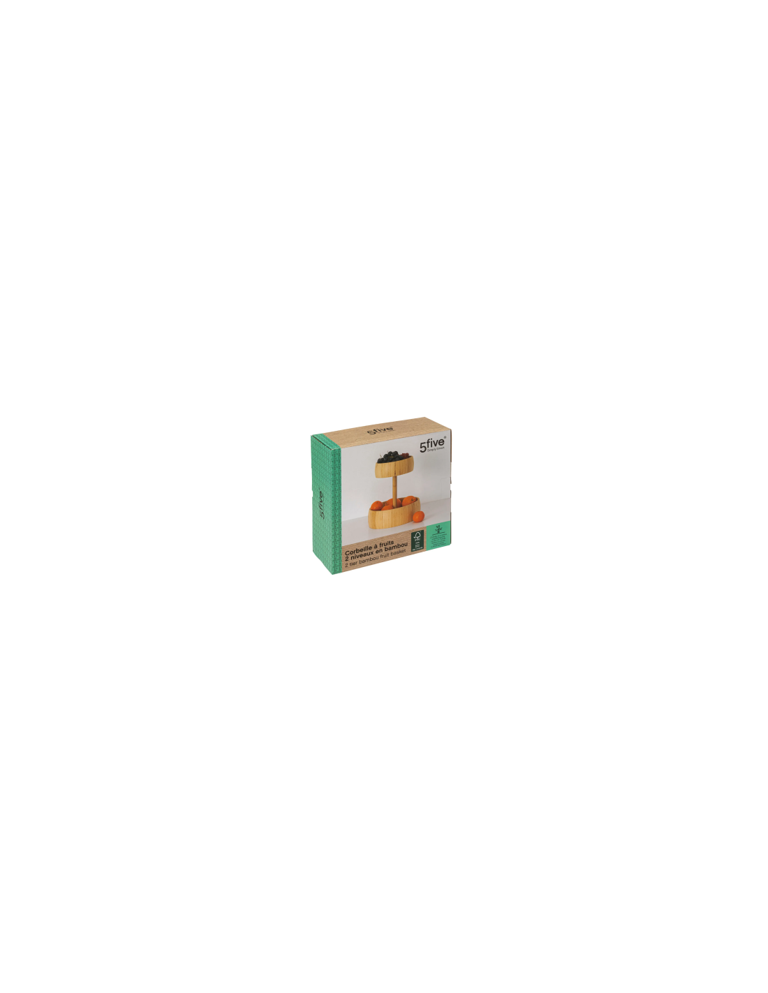 CESTINO 189706 PORTAFRUTTA 2 PIANI BAMBOO