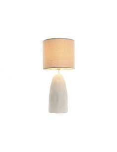 LAMPADA TAVOLO LA209373 DOLOMITE/LINO 30X30X66CM BIANCO