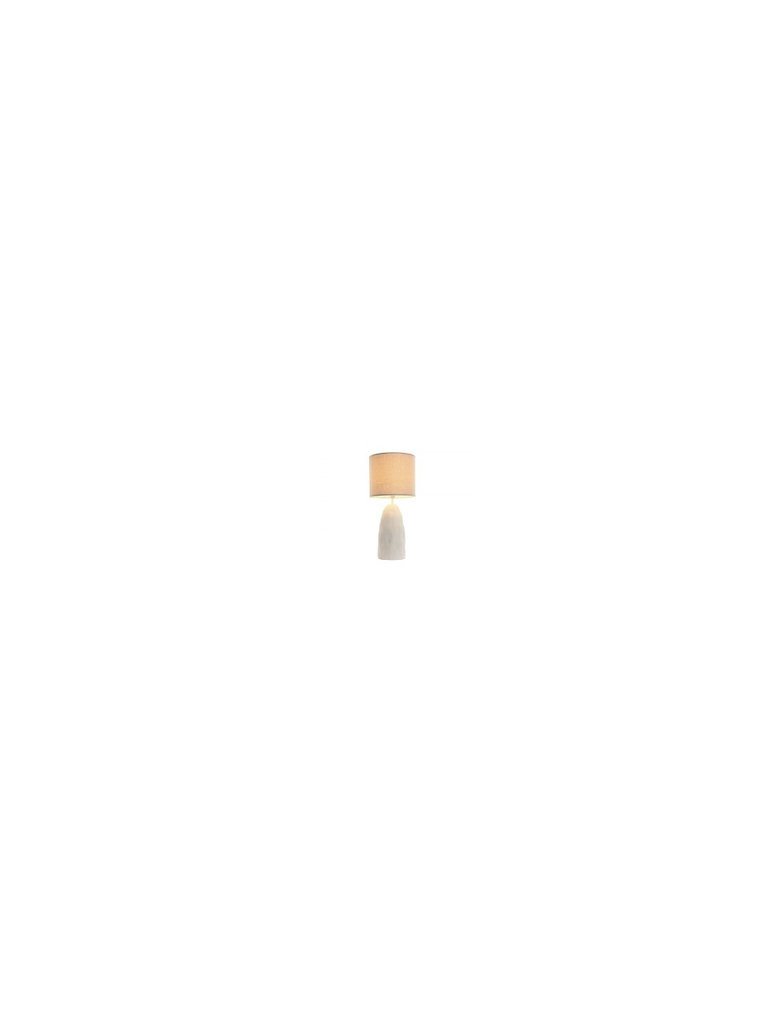 LAMPADA TAVOLO LA209373 DOLOMITE/LINO 30X30X66CM BIANCO