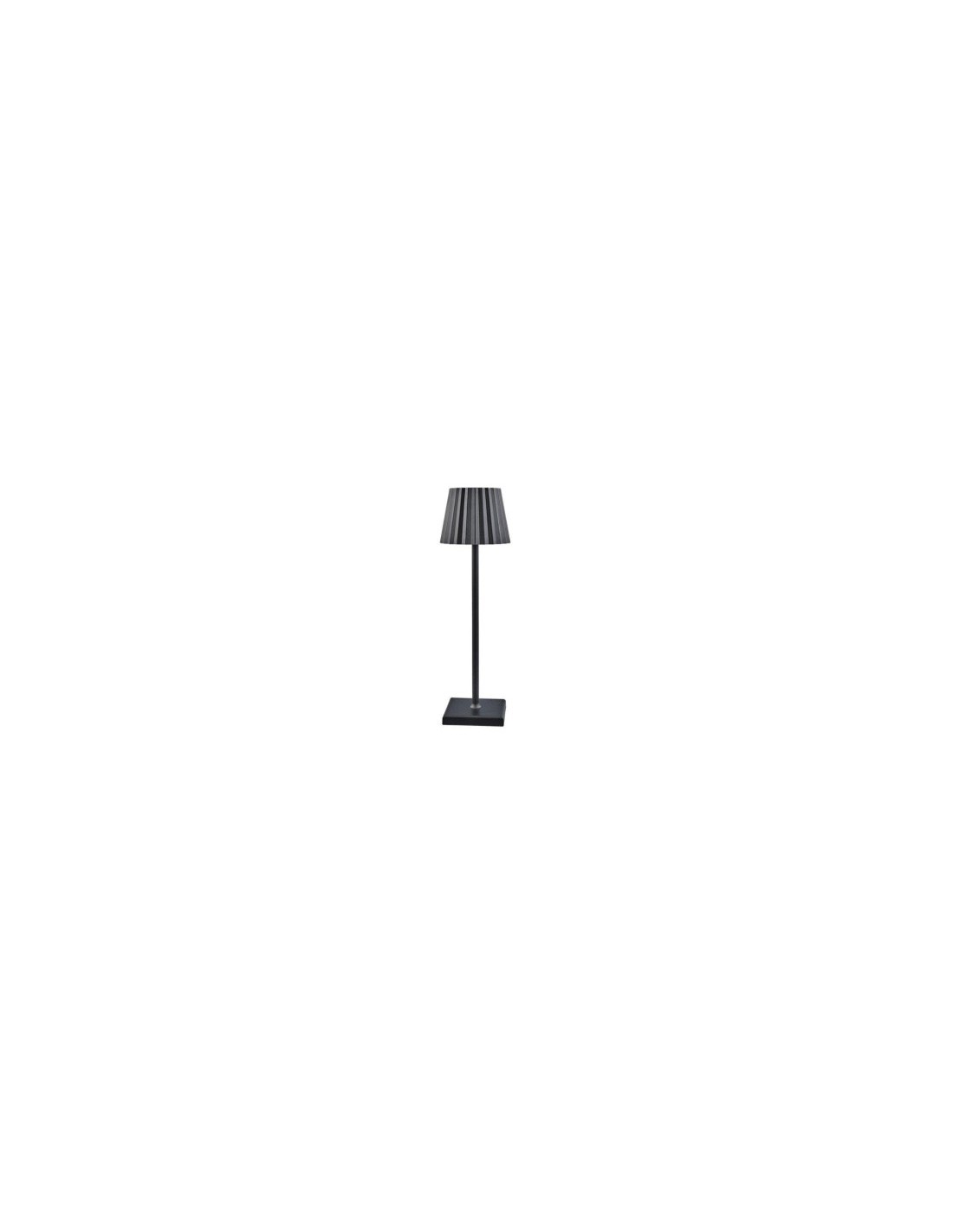 LAMPADA TAVOLO LED TOUCH PLISSE NERA