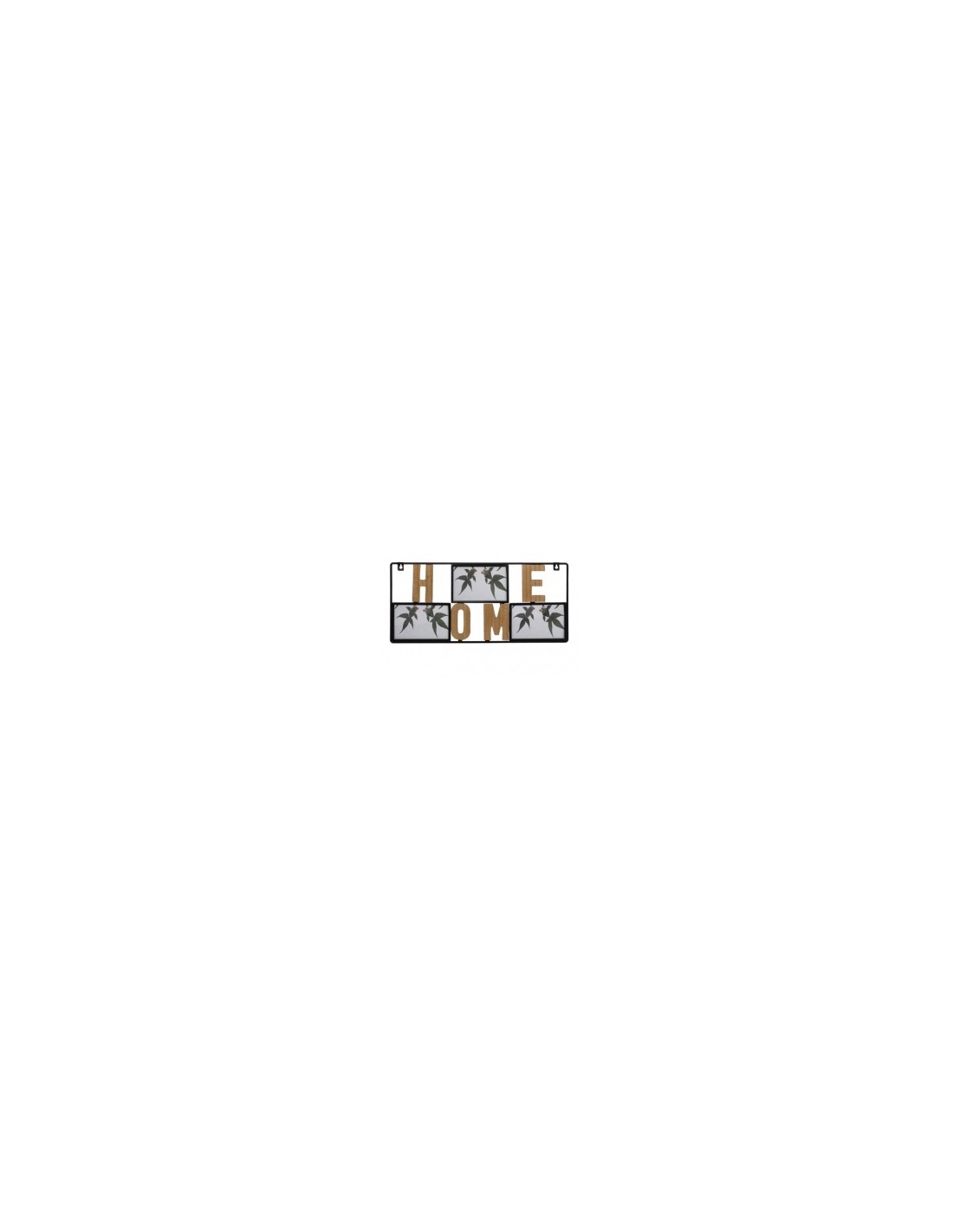 DEC PARETE 76982 METALLO/MDF 47X22CM CON 3 PORTAFOTO