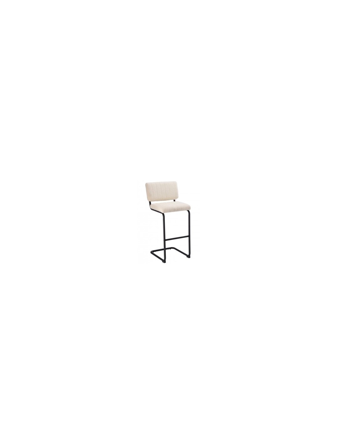 SGABELLO 86032 BOUCLE BIANCO 45X55X105CM