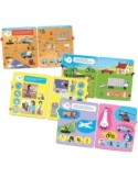 SAPIENTINO  CLEMENTONI LIBRO VEICOLI E MESTIERI COMPATIBILE CON GIRAPAGINA GIOCO EDUCATIVO PER BAMBINI