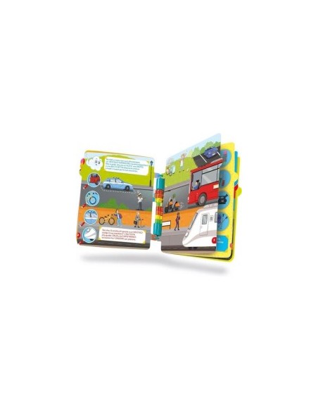 SAPIENTINO  CLEMENTONI LIBRO VEICOLI E MESTIERI COMPATIBILE CON GIRAPAGINA GIOCO EDUCATIVO PER BAMBINI