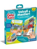SAPIENTINO  CLEMENTONI LIBRO VEICOLI E MESTIERI COMPATIBILE CON GIRAPAGINA GIOCO EDUCATIVO PER BAMBINI