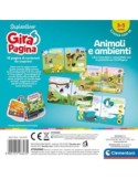 SAPIENTINO CLEMENTONI LIBRO ANIMALI E AMBIENTI PER GIRA PAGINA GIOCO EDUCATIVO PER BAMBINI