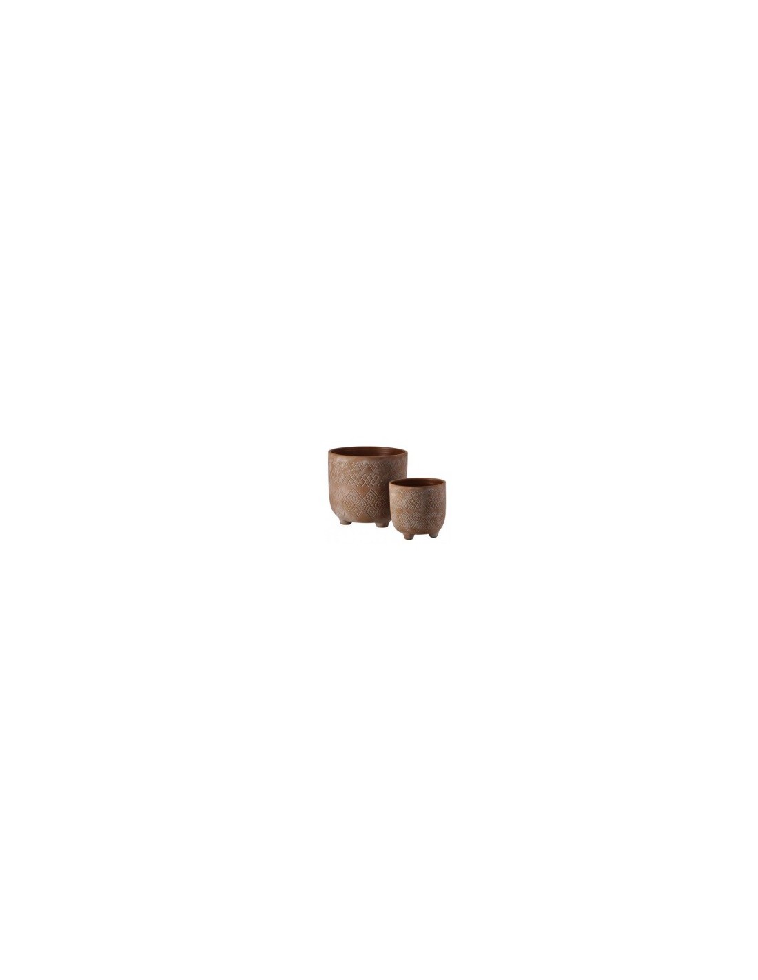 CACHEPOT 100812 1 MIS IRINGA 20X19CM BEIGE