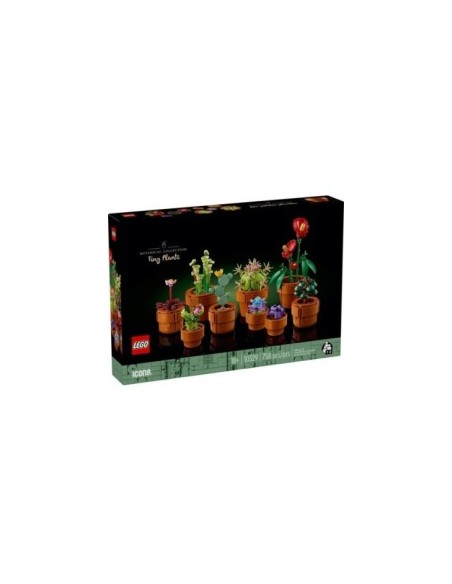 LEGO Icons Piantine, Set Collezione Botanica, Fiori Artificiali, Vaso Terracotta, Decorazione Casa, Idee Regalo