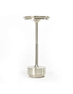 LAMPADA TAVOLO 04058 ARGENTO H29CM LED DIMMERABILE