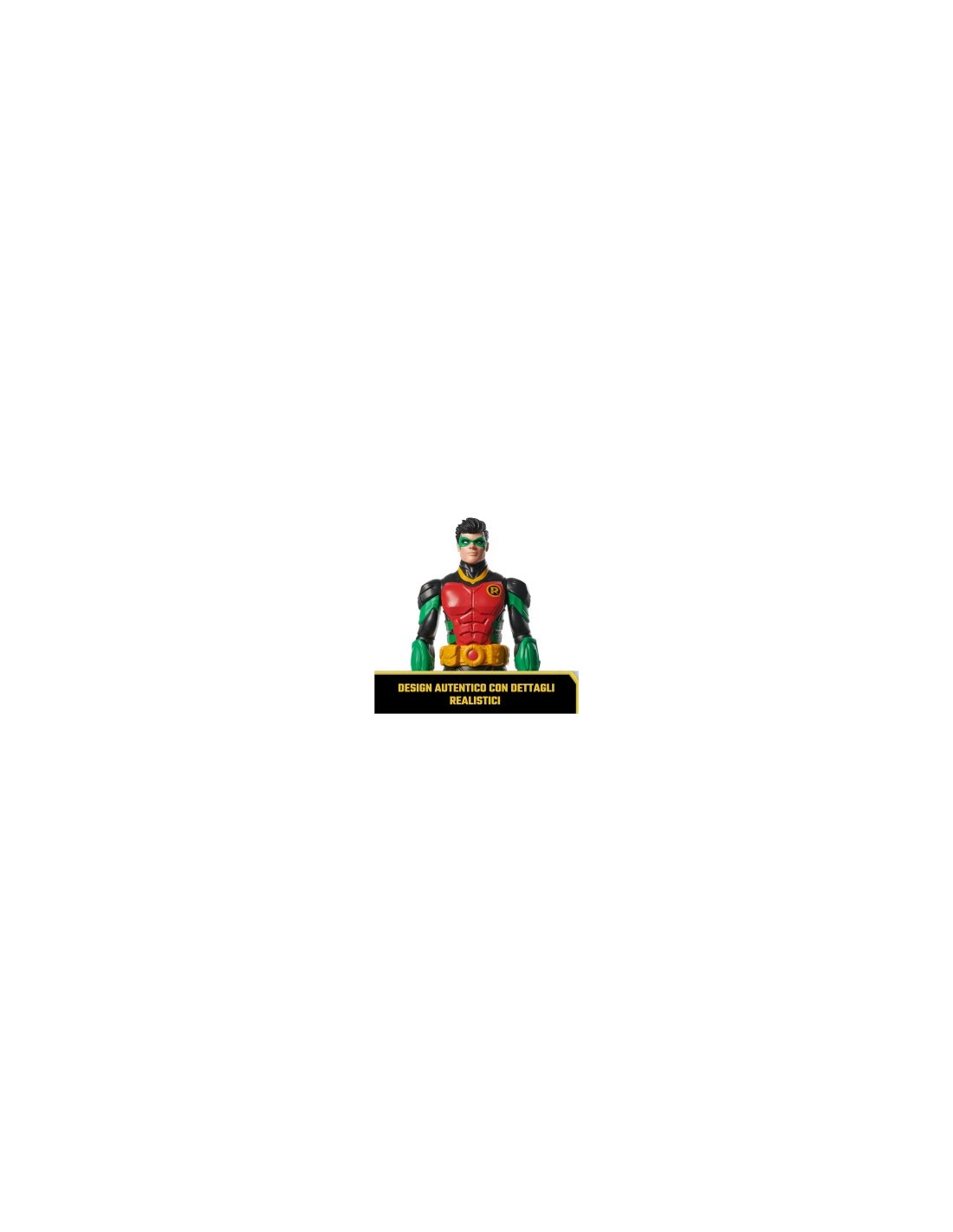 Action Figure Robin, DC Comics, alta 30 cm, con 11 punti di articolazione, giocattolo per bambini, 3+ anni