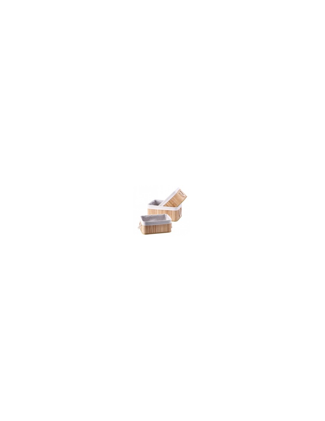 CESTINO 102148 1 MIS BAMBOO/COTONE 32X22X14CM