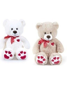 PELUCHE 23979 ORSO 60CM CON FIOCCO E RICAMO