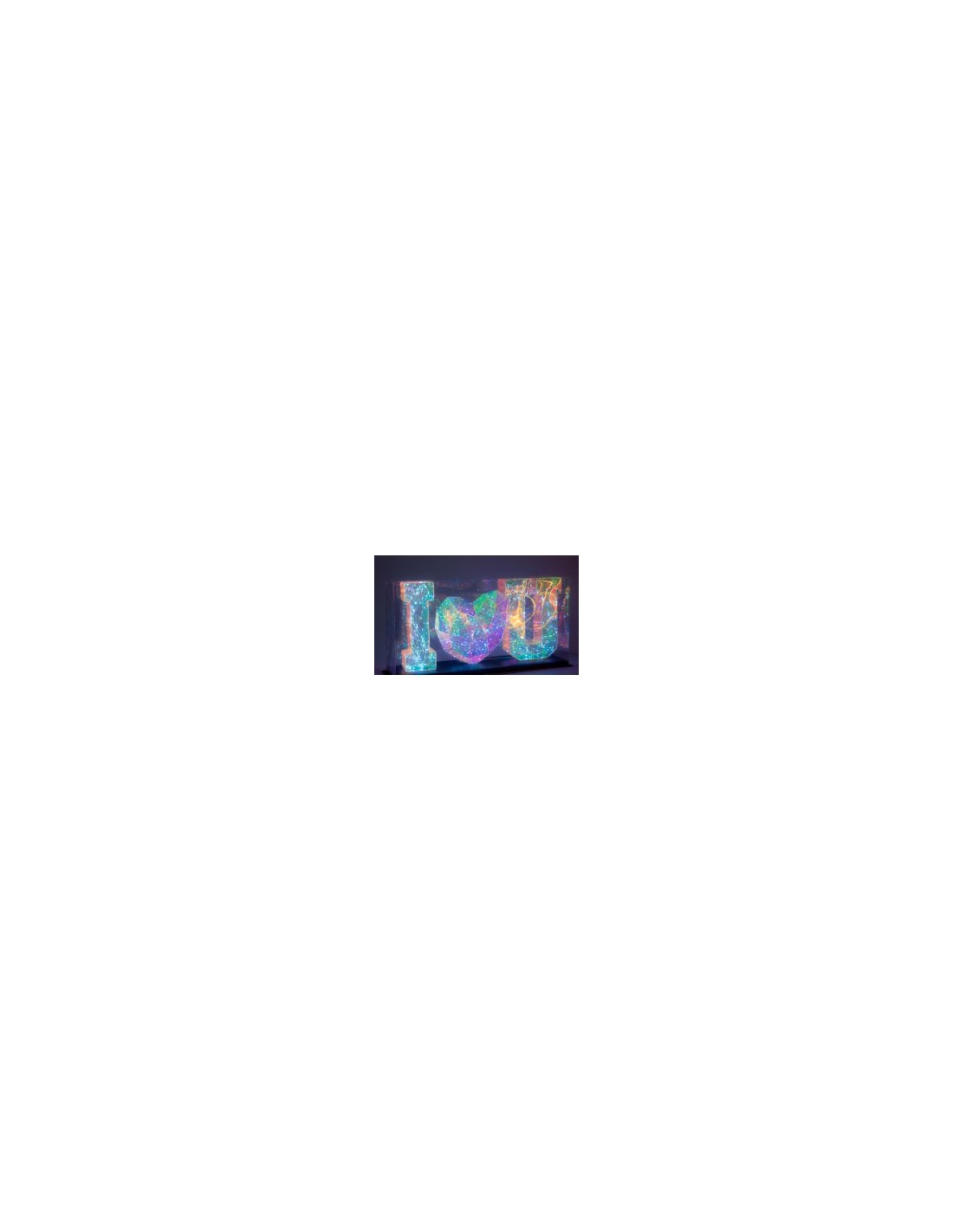 SCRITTA 13460004 ILOVEU 54X14X28CM CON LUCI LED