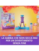 Kinetic Sand Gelateria Colorata, Sabbia Cinetica Blu, Rosa e Bianca, 396g, Coni Gelato e Strumenti per Decorare, 3+ Anni