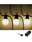 CATENA LUMINOSA 619469 10LAMPADE BIANCO CALDO 5MT