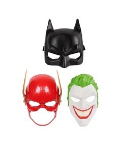 DC Comics Batman, Mezza Maschera per Volto in Plastica, per Bambini e Bambine dai 3 Anni in su