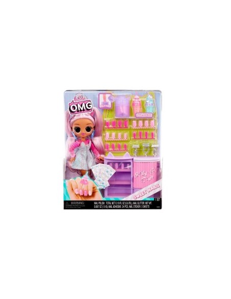 L.O.L. Surprise! OMG Sweet Nails: Kitty K Café, Unghie Finte, Smalti e 15 Sorprese per Bambine