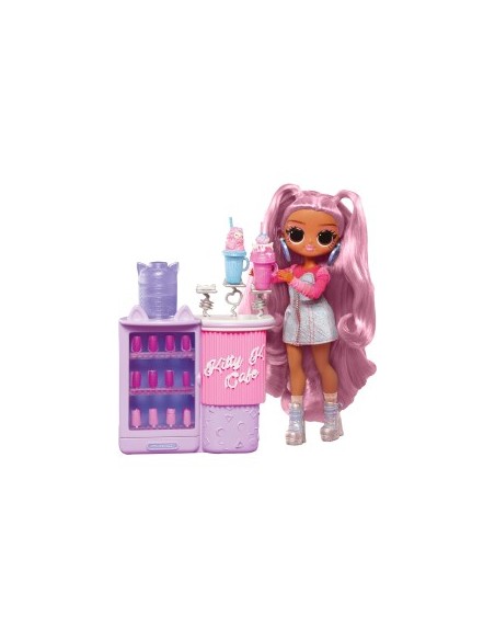 L.O.L. Surprise! OMG Sweet Nails: Kitty K Café, Unghie Finte, Smalti e 15 Sorprese per Bambine