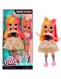 L.O.L. Surprise! Bambola OMG Fashion Neonlicious, con Abiti Trasformabili e Sorprese per Bambine