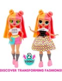 L.O.L. Surprise! Bambola OMG Fashion Neonlicious, con Abiti Trasformabili e Sorprese per Bambine