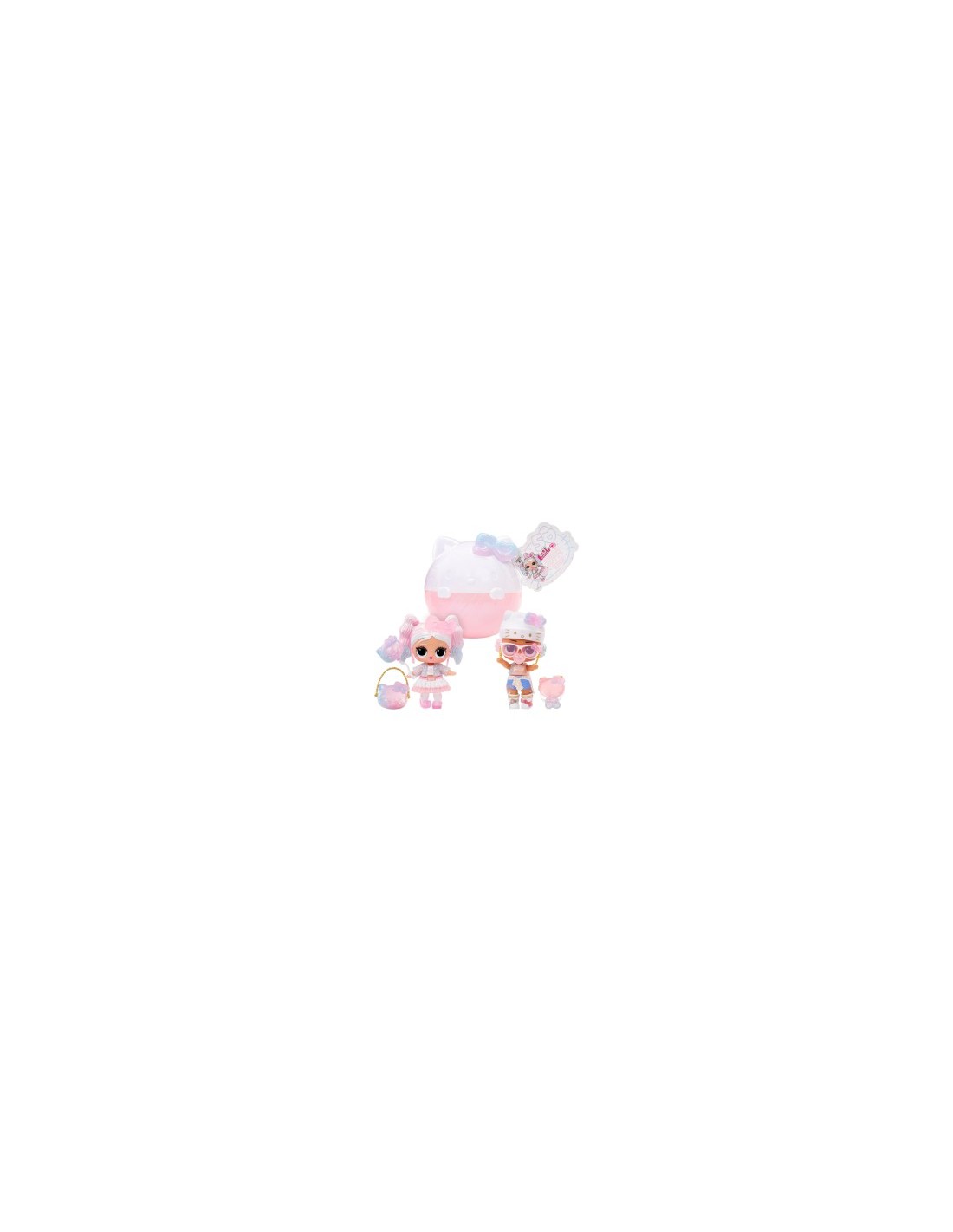L.O.L. Surprise Loves Hello Kitty Tots, Edizione Limitata 50° Anniversario, Miss Pearly e Crystal Cutie, Accessori, Collezione