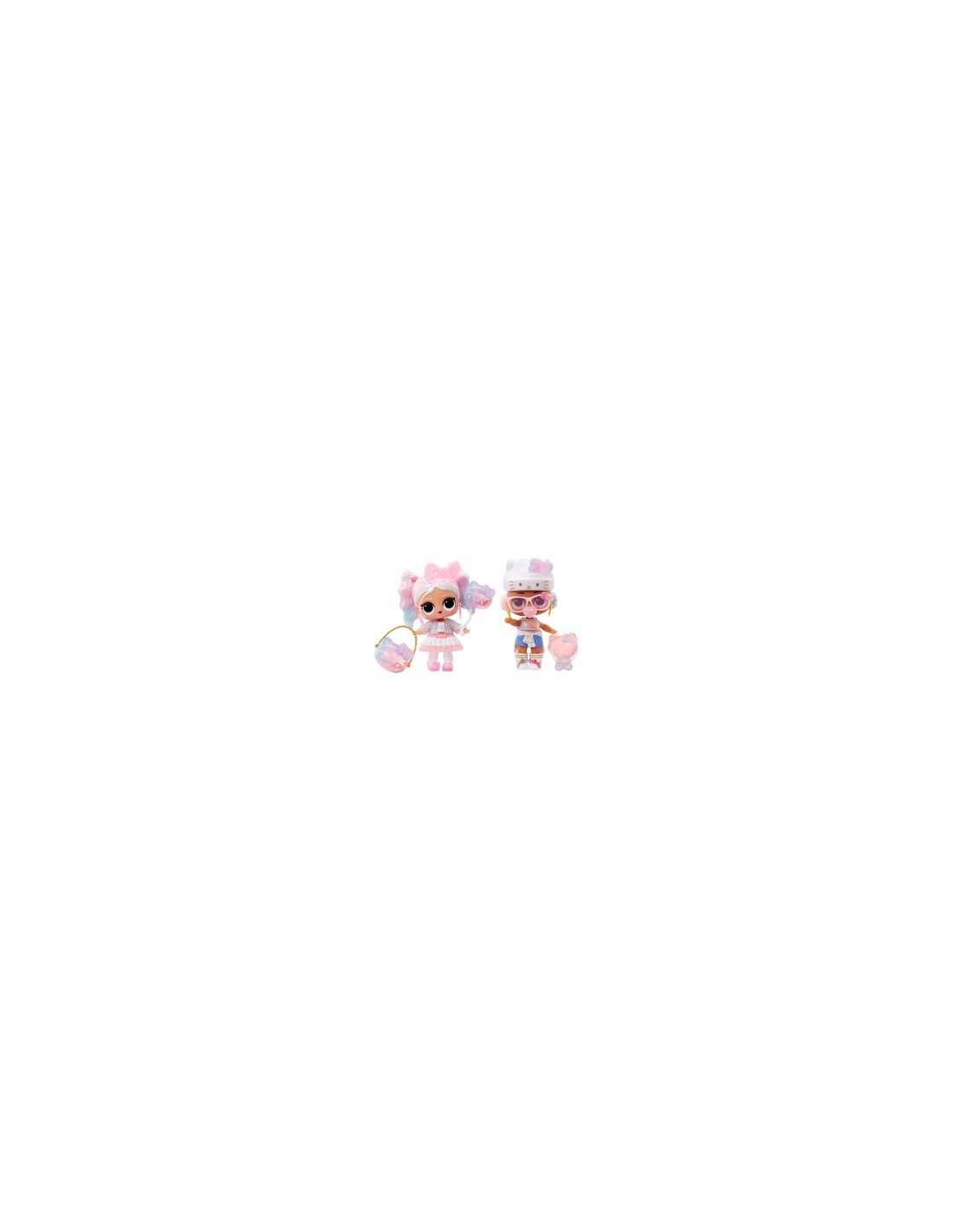 L.O.L. Surprise Loves Hello Kitty Tots, Edizione Limitata 50° Anniversario, Miss Pearly e Crystal Cutie, Accessori, Collezione