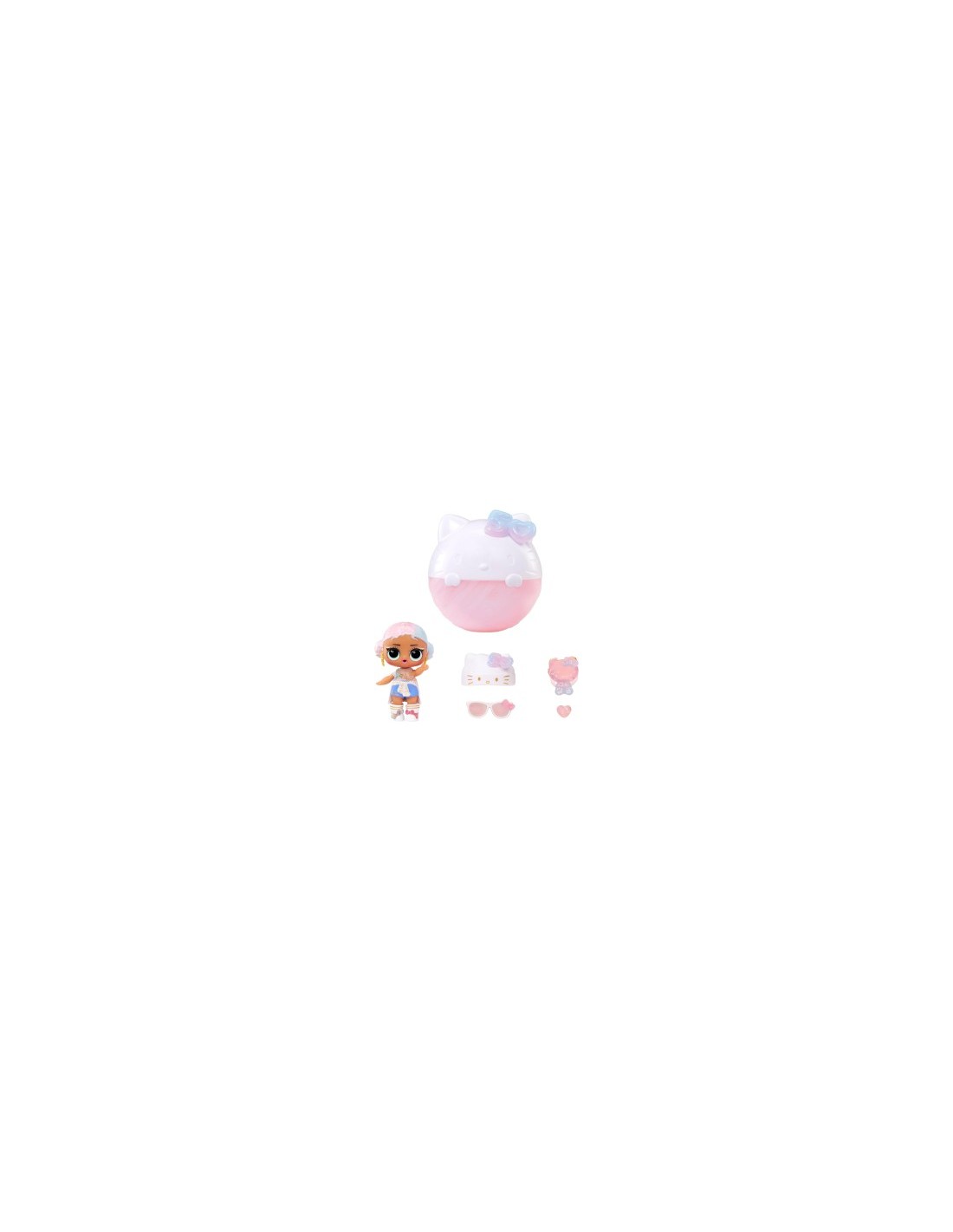 L.O.L. Surprise Loves Hello Kitty Tots, Edizione Limitata 50° Anniversario, Miss Pearly e Crystal Cutie, Accessori, Collezione