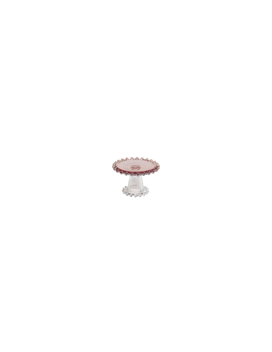 ALZATA 137148 ROSA 15X9CM VETRO