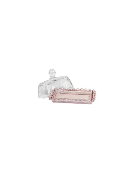 BURRIERA 137160 ROSA 14X9X8CM VETRO