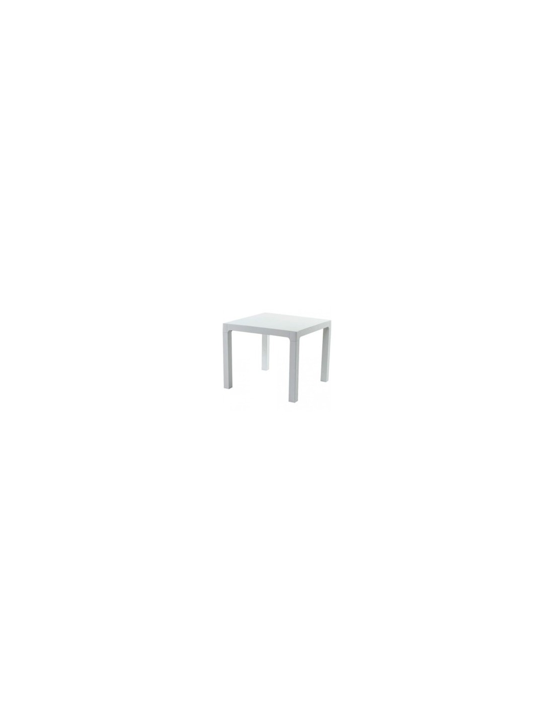 TAVOLO ARES IN PLASTICA 70X70X74 CM BIANCO ARETA su TreG Ingrosso