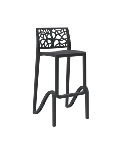 SGABELLO ZEFIRO NERO 75CM su TreG Ingrosso