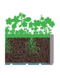 FIORIERA ETHICA 68600 80CM GESSO CON SPALLIERA