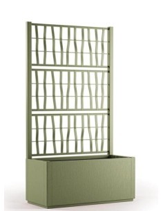 FIORIERA ETHICA 68602 80CM VERDE OLIVA CON SPALLIERA