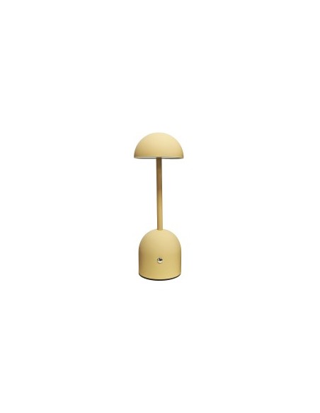 LAMPADA GIALLA TONDA TOUCH METALLO