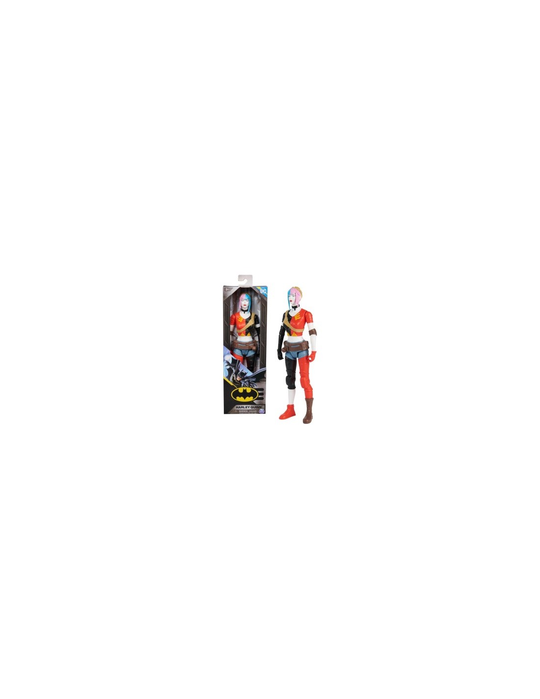 DC Comics, Harley Quinn da 30 cm, Supereroe Giocattolo Snodabile, Personaggio da Collezione 3 Anni+