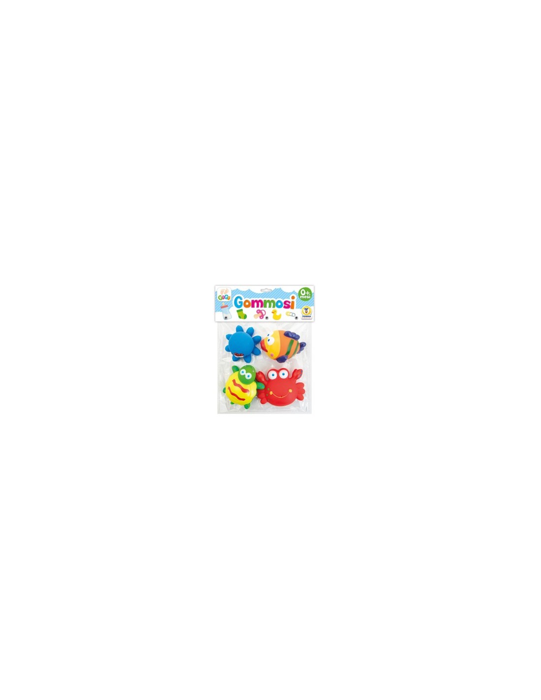 GOGO 67390 SET 4 GOMMOSI ANIMALI MARINI