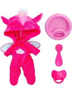 Cry Babies Loving Care Fantasy, Bambola Interattiva con Pigiama Intercambiabili, Giocattolo per Bambini dai 18 Mesi in Su