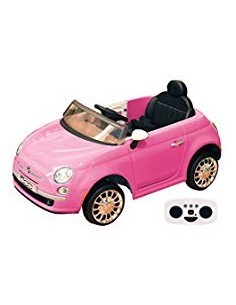 AUTO FIAT 500E ROSA 12V CON TELECOMANDO su TreG Ingrosso