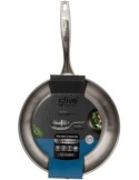 Padella in Acciaio Inox Resilience 28 cm, Acciaio 18/8, Adatta per Induzione, Padella Alta Qualità, Utensile da Cucina