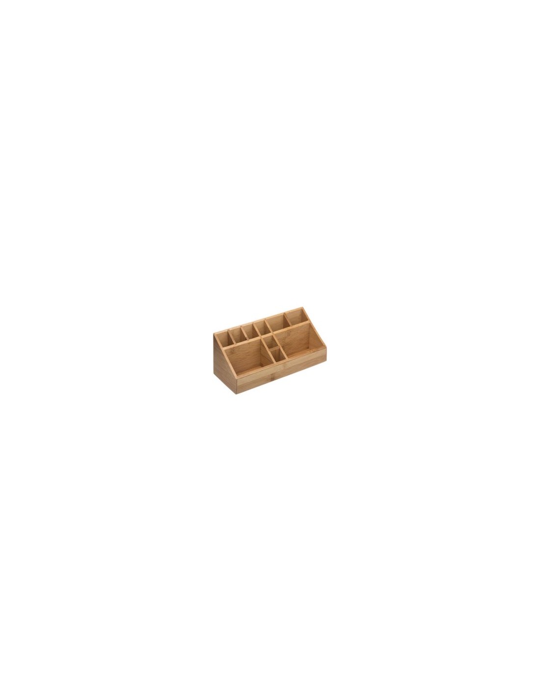 PORTAOGGETTI 150734 BAMBOO 23X9X9CM 10 SCOMPARTI