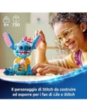LEGO Disney Stitch 43249, Personaggio da Costruire, Parti Mobili, Camicia, Cono Gelato, Gioco per Bambini, Idea Regalo