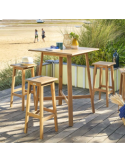 TAVOLO ALTO 186528 TIWI 80X80 H102CM ACACIA