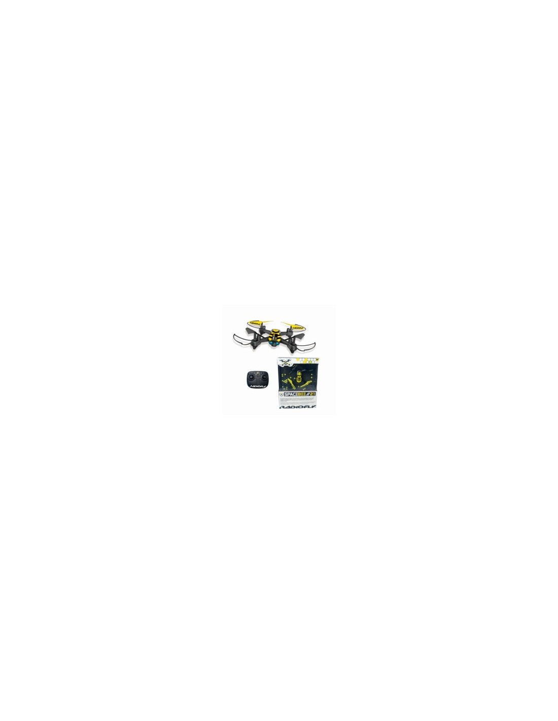 Radiofly Spacebee 21 - Drone Radiocomandato RC 2.4 GHz con 8 Funzioni e Carica USB