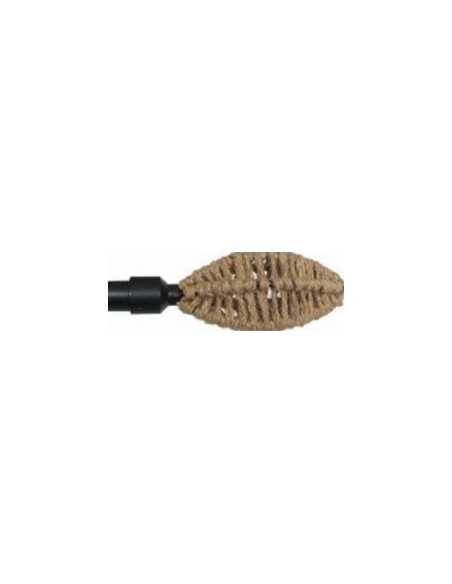 ASTA TENDA 194330 METALLO NERO 120/210CM PUNTA NATURALE