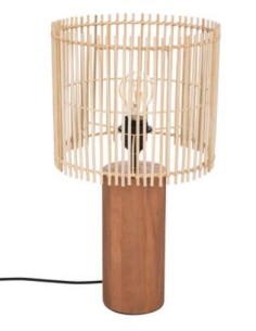 LAMPADA TAVOLO 190626 BAMBOO 27X48CM NATURALE