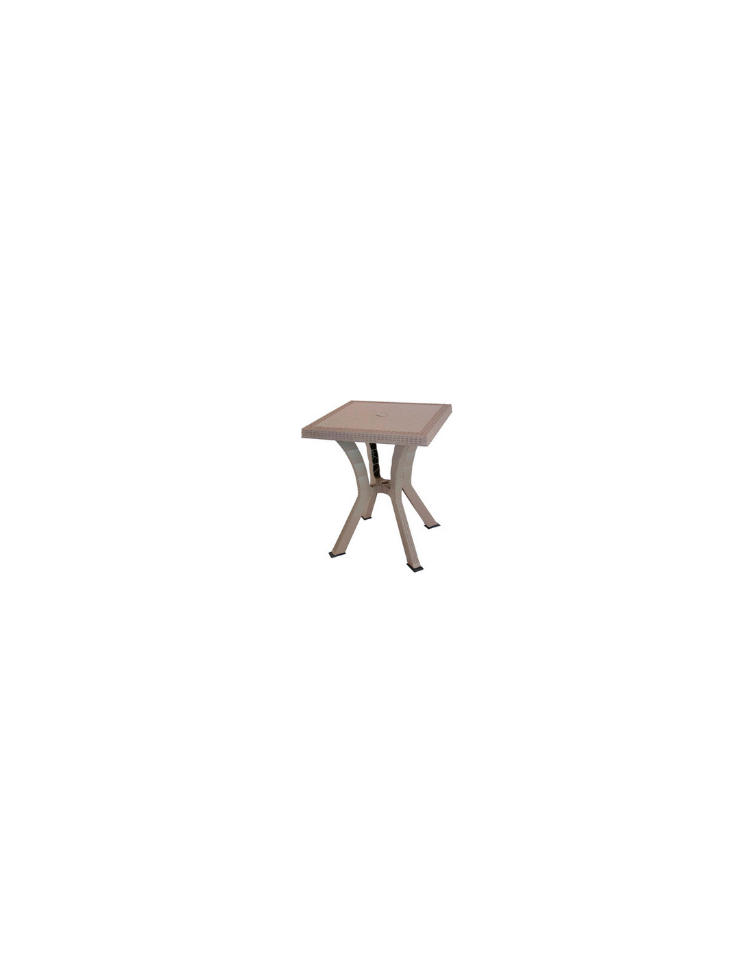 TAVOLO RIGOLETTO RATTAN RESINA 60X60X70CM TORTORA DIMAPLAST 2000