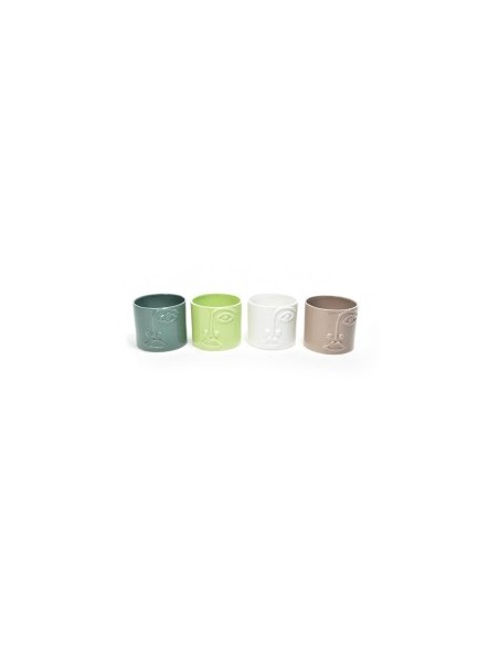 VASO 09091 VOLTO CERAMICA 14X12,5CM ASSORTITO