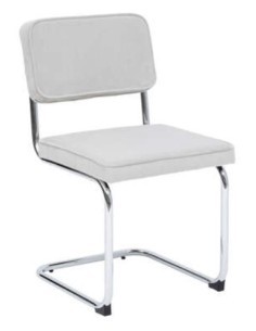 SEDIA 202205B SERSI VELLUTO GRIGIO